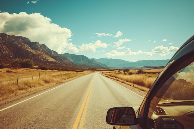 Windows down on a carefree road trip photography