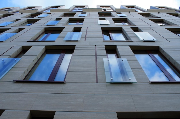 Windows on the facade of a modern building