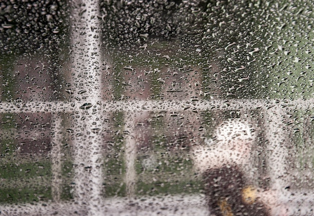 Windshield rain drop splash background