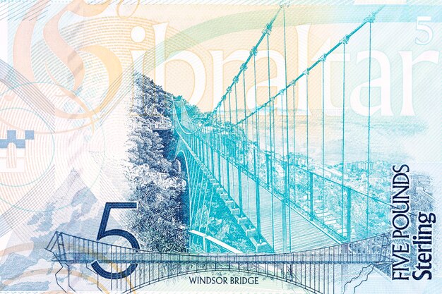 Windsor Bridge from Gibraltar money Pounds