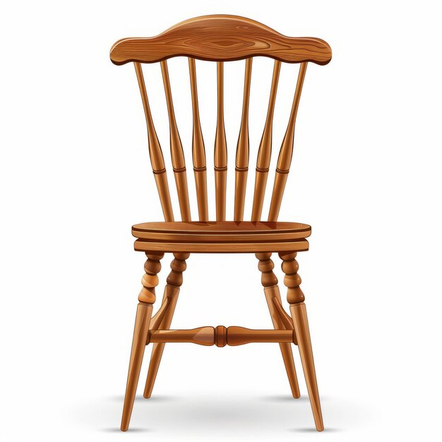 Photo windsor chair isolated on white background