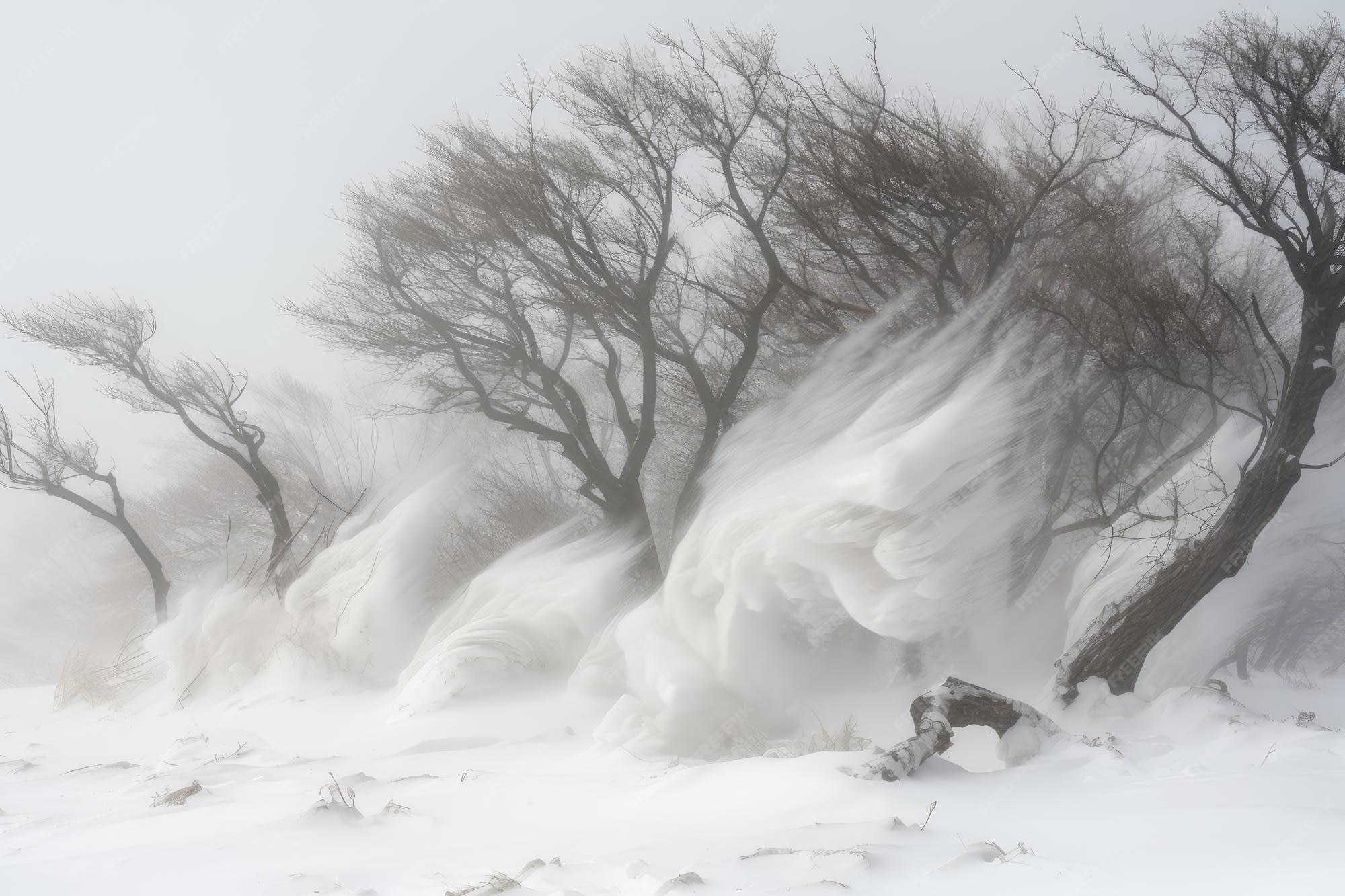 Premium Photo Windswept Blizzard With Snow Flying In All Directions premium-photo-windswept-blizzard-with-snow-flying-in-all-directions