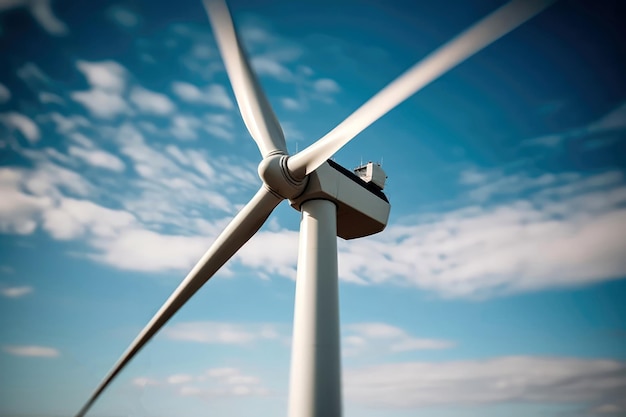 Windturbine die hernieuwbare energie genereert Generatieve AI