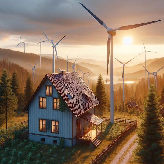 Windturbine Haven Groene energie thuis