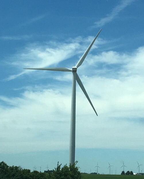 Foto windturbines in het landschap