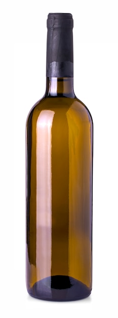 Wine bottle isolated on a white background