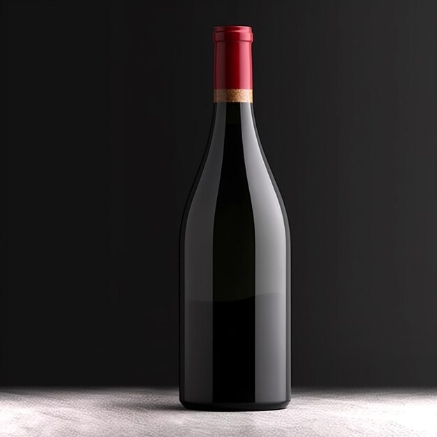 Wine bottle mockup