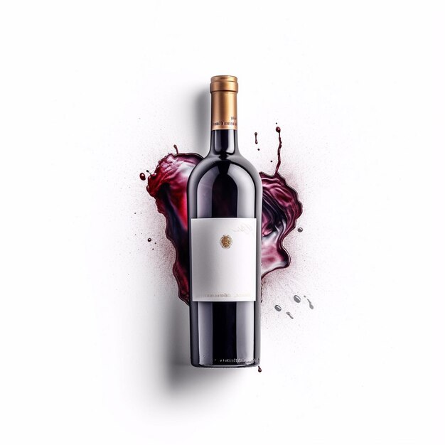 Wine bottle mockup