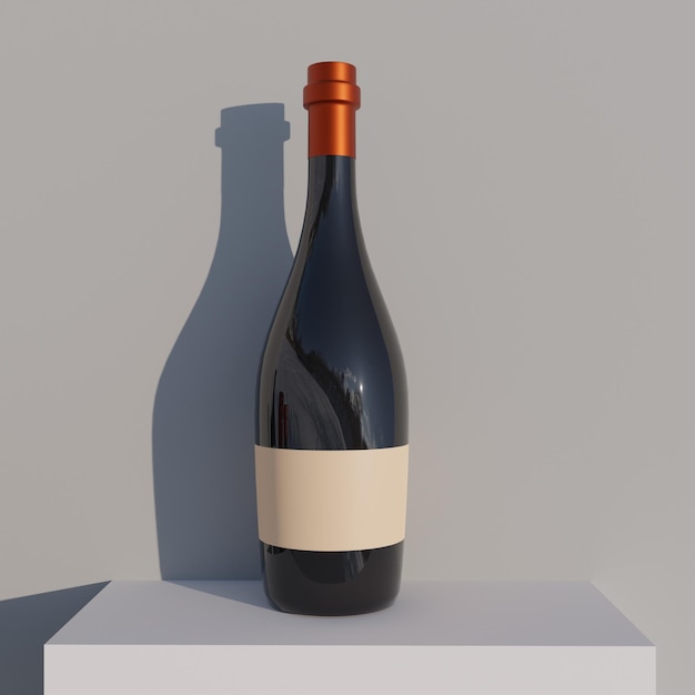 Wine Bottle render