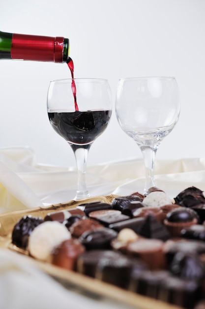 wine and chocolate