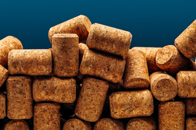 Wine corks as a background Highquality photography