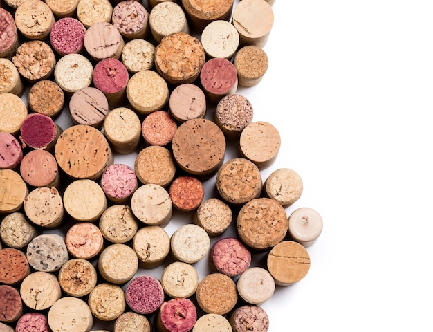Wine corks isolated