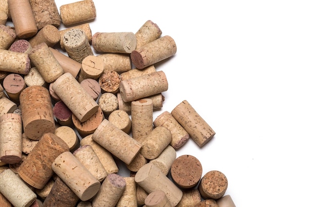 Photo wine corks on wooden