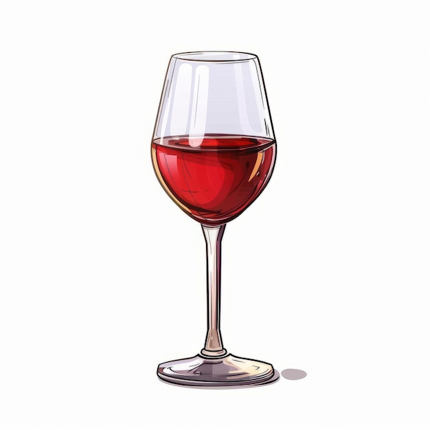 색 배경 에 고립 된 와인 유리