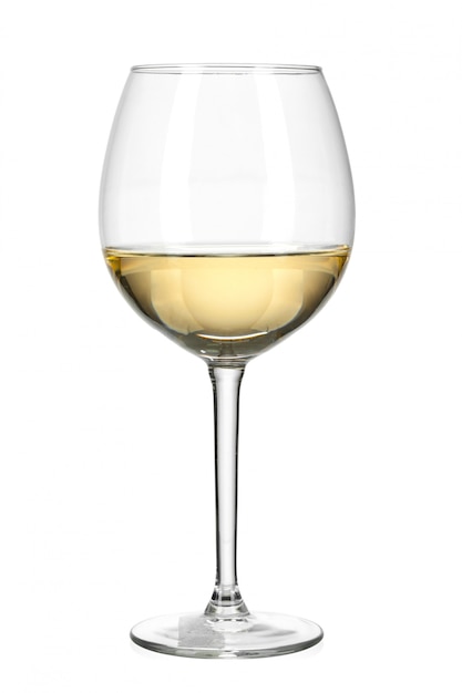 Wine glass isolated