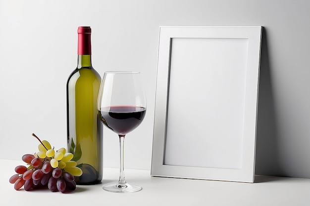 Wine Glass Stem Frame Mockup