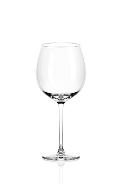 Wine glass on white wall