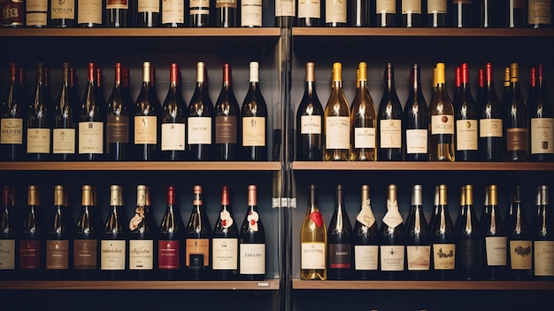 Photo wine shop background high quality photo