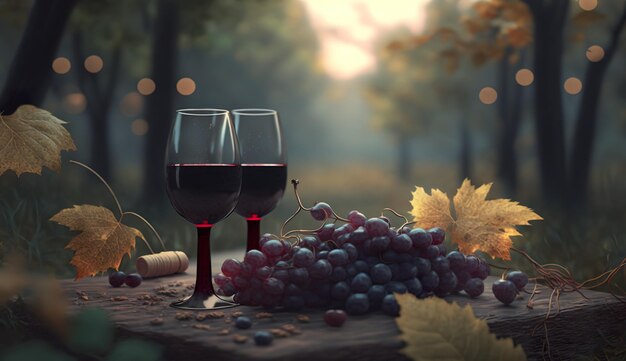 Wine tasting and collecting ai generate