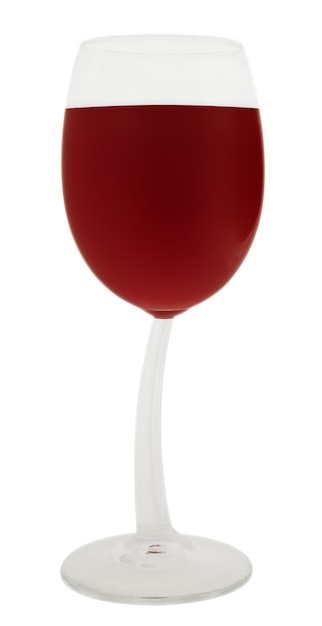 Wineglass of red wine