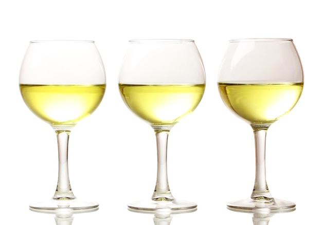 Wineglasses isolated on white