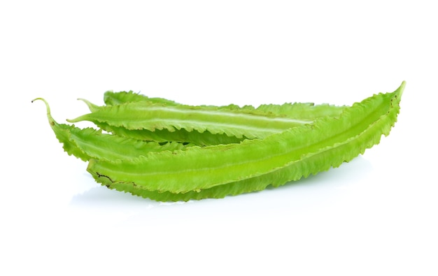 Winged bean isolated on white