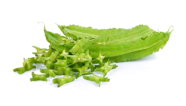 Photo winged bean isolated on white