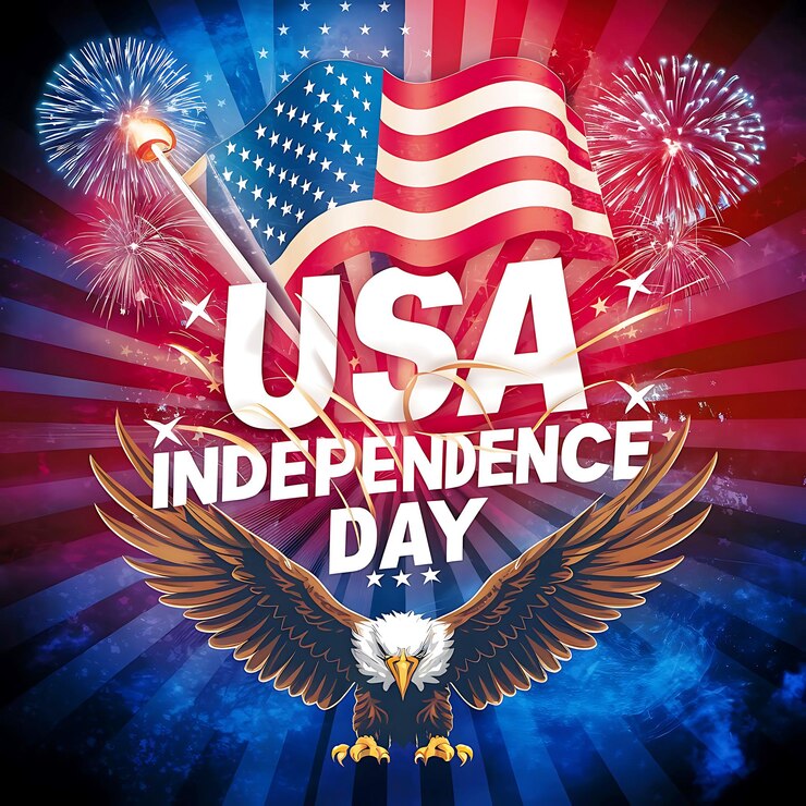 Photo wings of freedom usa independence day celebration