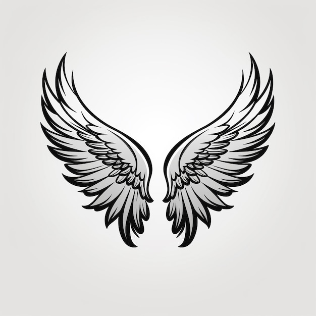 Photo a wings icon vector