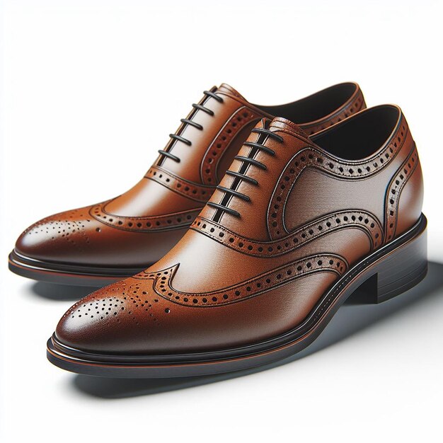 Wingtips shoes pair in high resolutions image