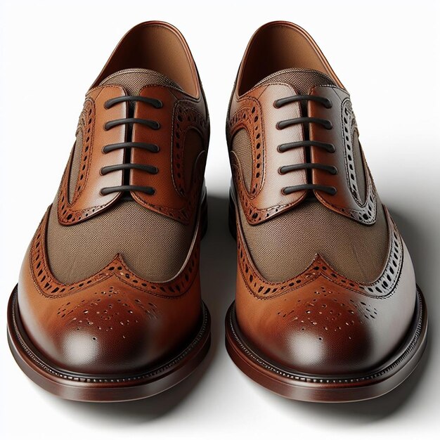 Wingtips shoes pair in high resolutions image