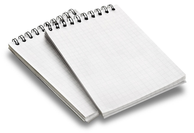Winkellijst papier notitieboek met een textuur van vierkanten