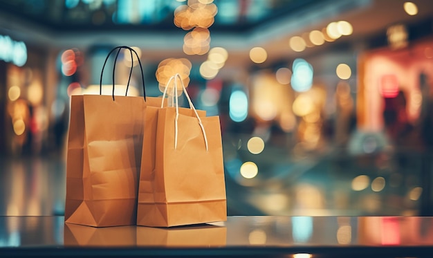 Winkeltassen van vrouwen gekke shopaholic persoon in een mode winkelcentrum binnenshuis Modieuze vrouw houdt van online winkelen website met sales tag E-commerce digitale marketing gelukkige stad lifestyle persoon