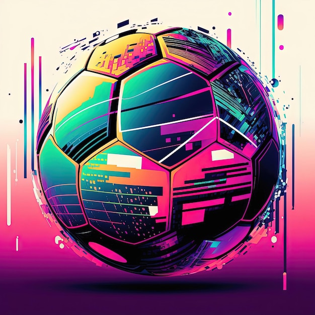 The winner's football background for goal and trophy generative ai