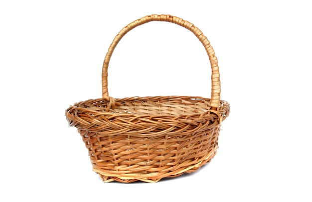 Photo wintage willow basket