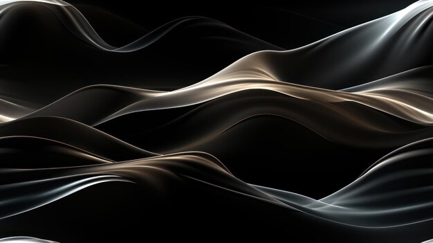 Winter Abstract Art with Smooth Lines and Sparkling Textures