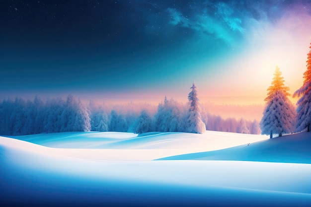 Winter abstract background