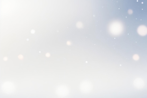 Winter achtergrond met sneeuwvlokken en wazige bokeh lichten