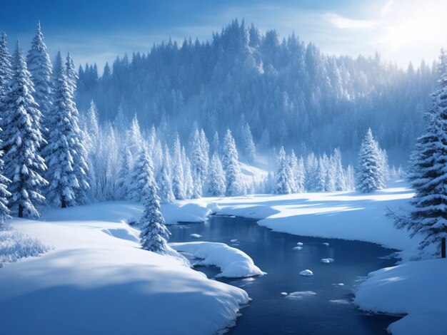 Photo winter background images in white