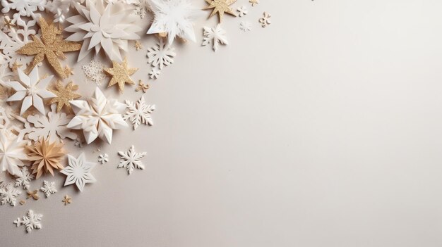 Winter background with snowflakes