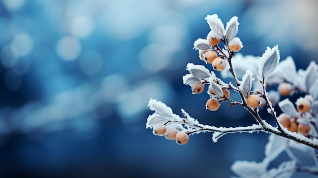 Photo winter background with snowflakes