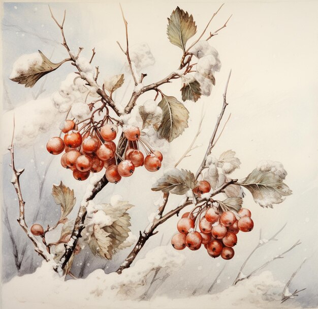 Winter Berries Artwork