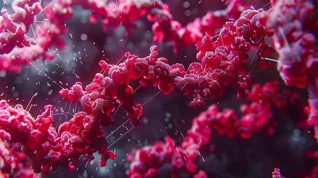 Photo winter berries on frostcovered branch seasonal beauty in nature red berries in snowy background closeup