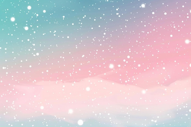 Winter blue and pink gradient background