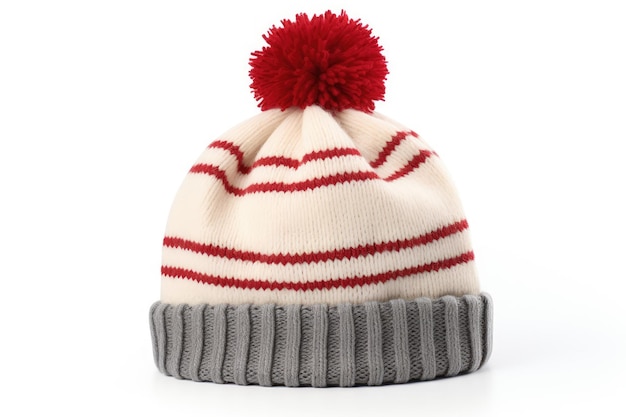 Photo winter bobble hat isolated on white background