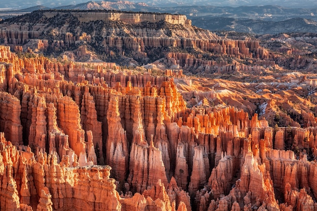 Inverno nel parco nazionale di bryce canyon, utah, usa