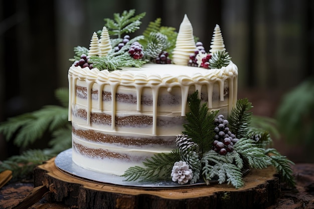 winter cake Wonderland White Cake