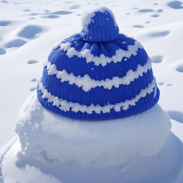 Photo winter cap snow cap