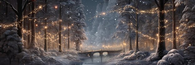 Winter charm holiday festivities snowy wonder Christmas warmth peaceful beauty seasonal delight Generated by AI