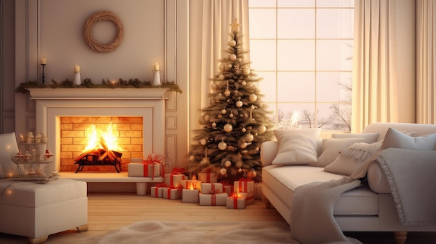 Winter christmas design calm festive